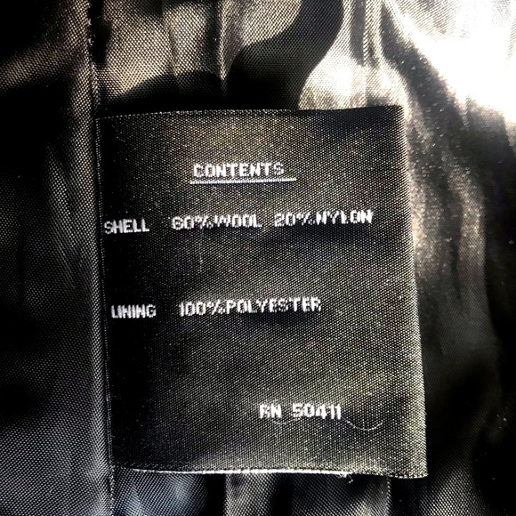 Wool full length Coat by Fleet Street LTD size 2 - Picture 5 of 6